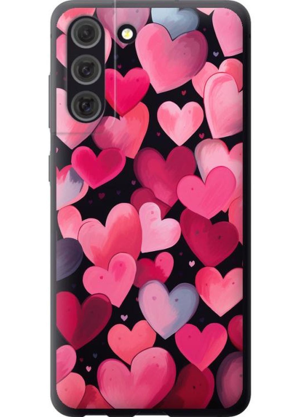 Чехол на Samsung Galaxy S21 FE Сердечки 4 MMC (268123585)
