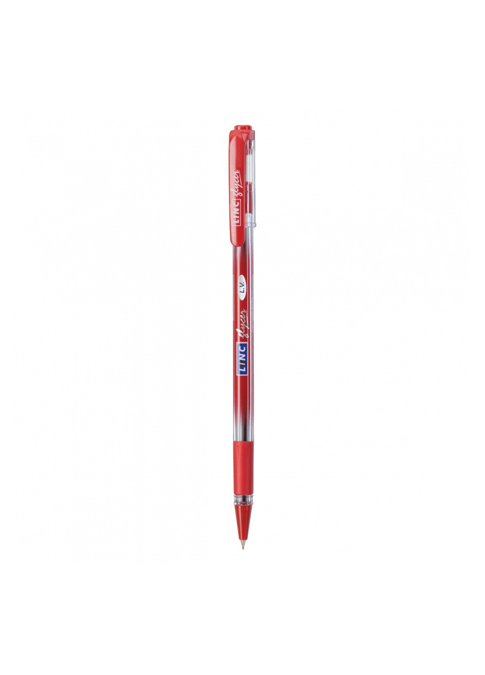 Ручка кулькова масляна "Glycer" 0,7 мм колір червоний ЦБ-00215733 LINC (259443250)