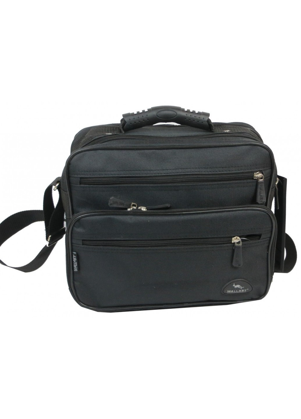 Сумка мужская тканевая 2411 чёрный Wallaby (266142800)