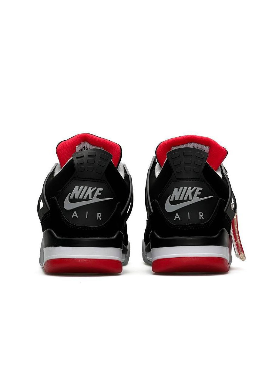 Цветные демисезонные кроссовки мужские,вьетнам Nike Air Jordan 4 Retro Bred