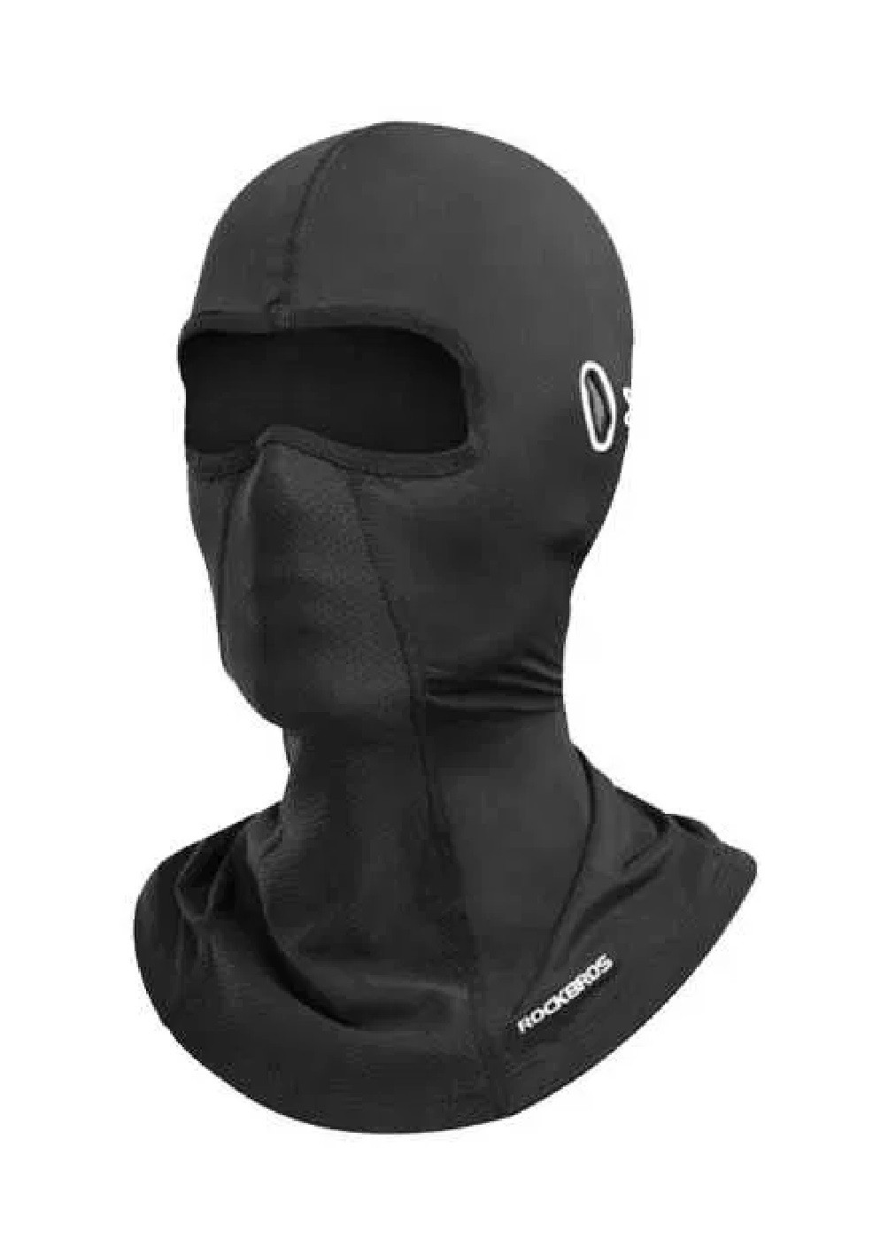 Unbranded тонкая летняя легкая ветрозащитная балаклава маска подшлемник на все лицо под шлем вело мото универсальная (474802-prob) однотонный черный кэжуал нейлон производство -