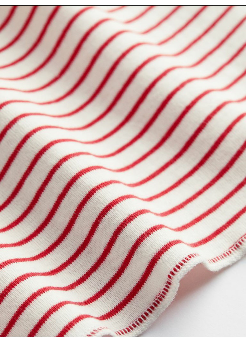 Жіноча футболка без рукавів в принт полоска Н&М (55743) 34 Червона H&M - (258661877)