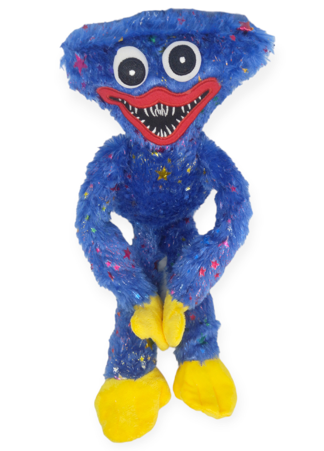 Хаги Ваги мягкая игрушка плюш 45 см с липучками на руках синий с блестяшками Huggy Wuggy Poppy Playtime No Brand (262893002)