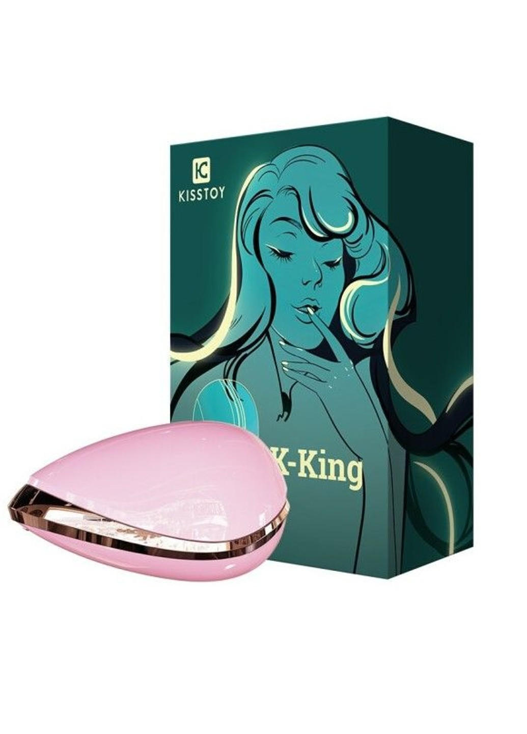 Вакуумный стимулятор K-King Pink KisToy (257203299)