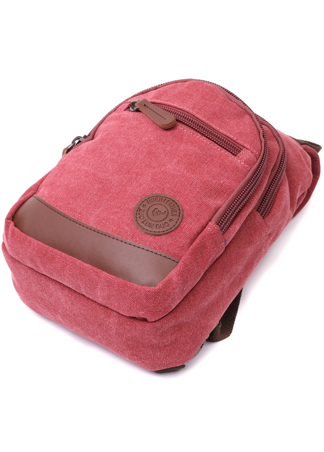 Чоловіча стильна сумка через плече з ущільненою спинкою Vintagе 22175 Бордовий Vintage (267932151)