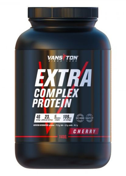 Протеин Екстра 1400г (Вишня) Vansiton (275657572)