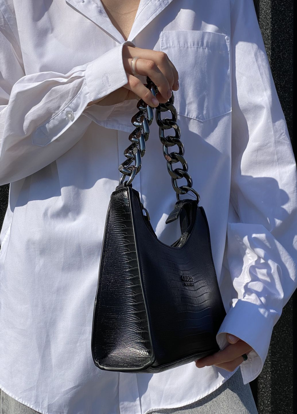 Женская сумка Tullia-hobo кросс-боди черная Guess (268981795)
