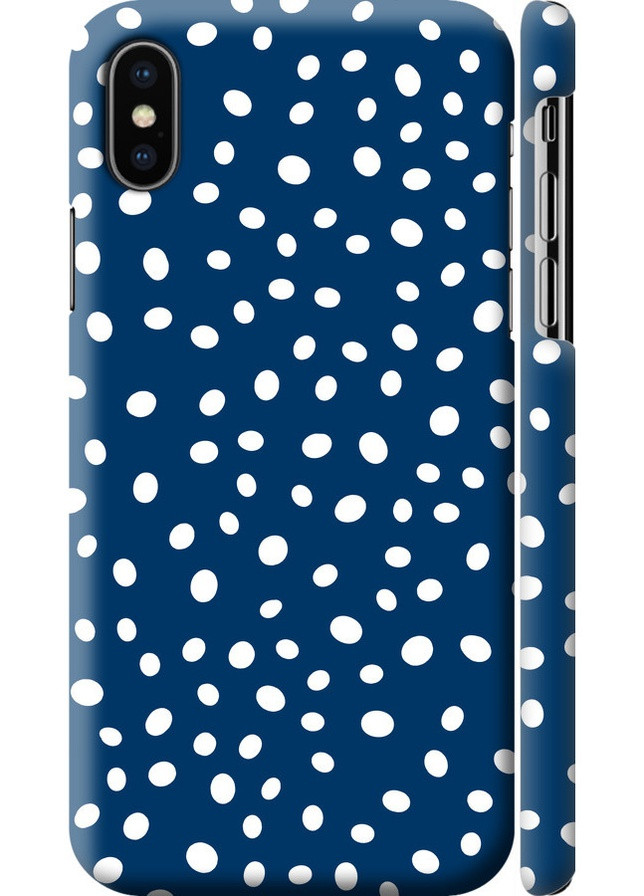 3D пластиковий матовий чохол 'Горошок v3' для Endorphone Apple iPhone X (258090218)