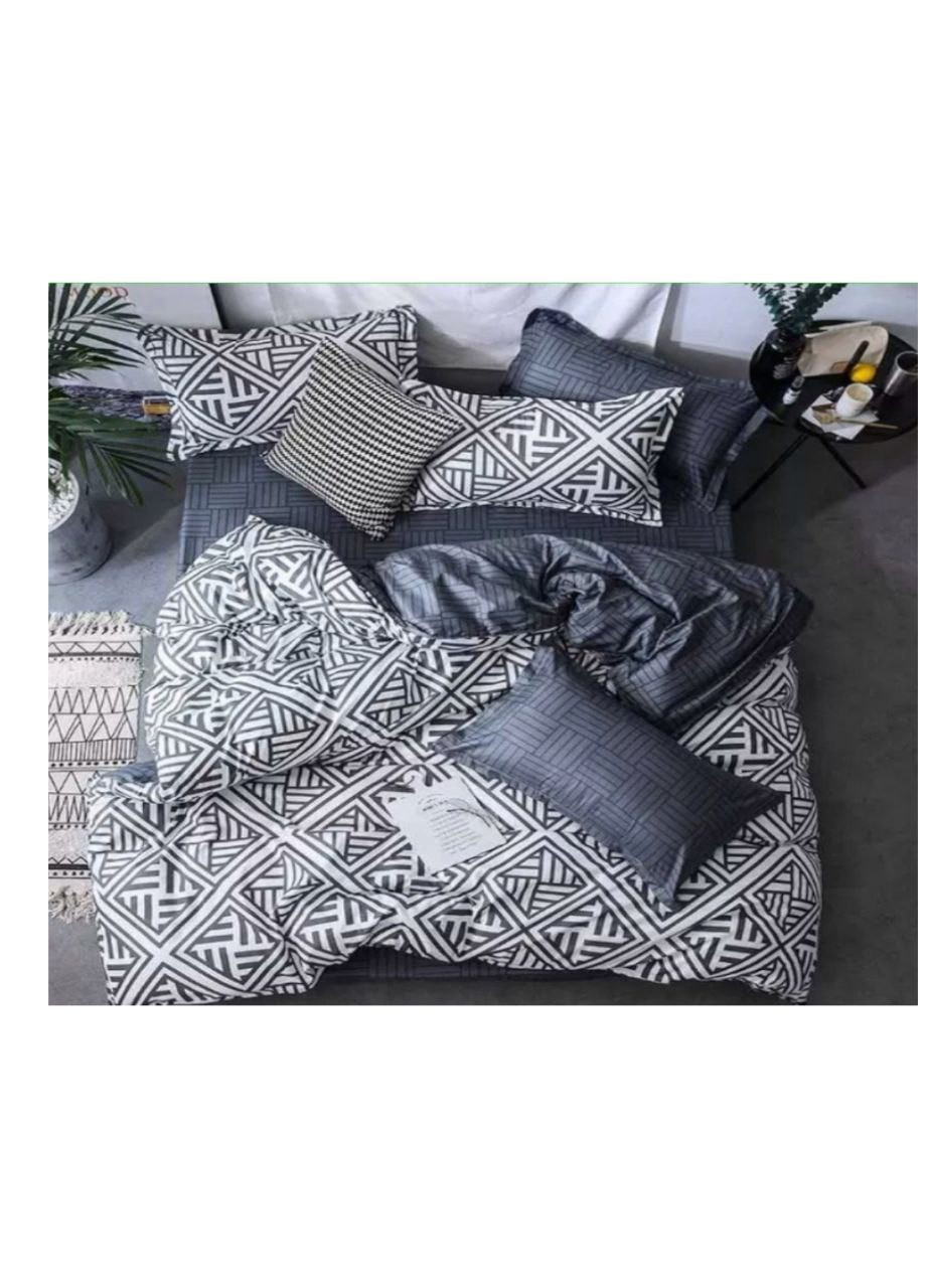 Постільна білизна бязь Інфініті сімейний 200х220 темно-синій No Brand (258482320)