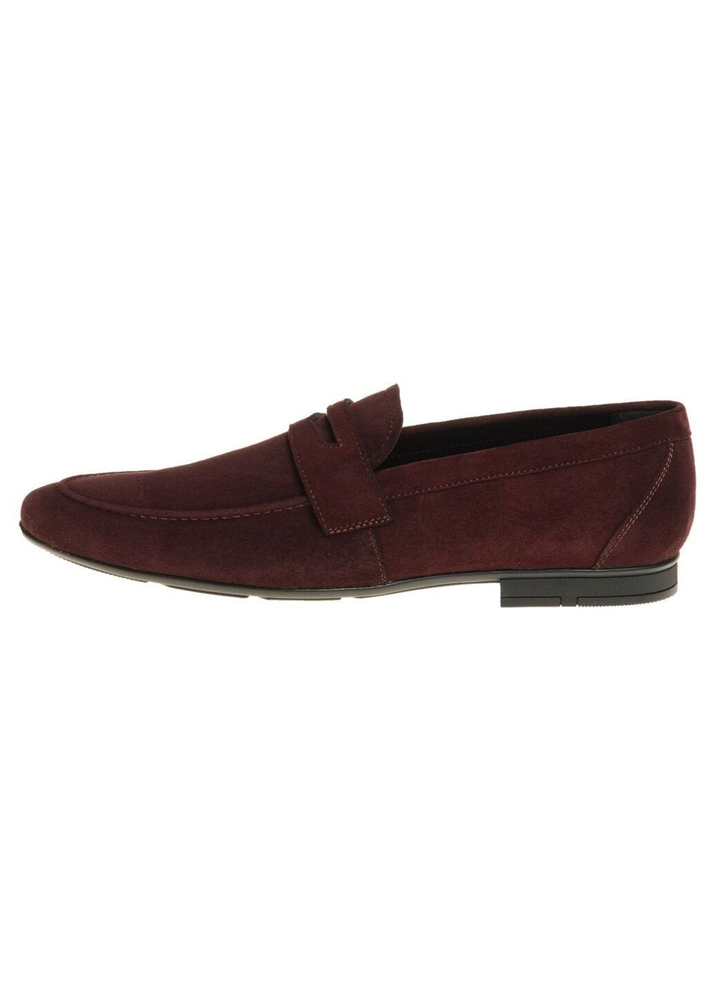Красные классические туфли лоферы мужские бренда 9400689_(232) Mida без шнурков