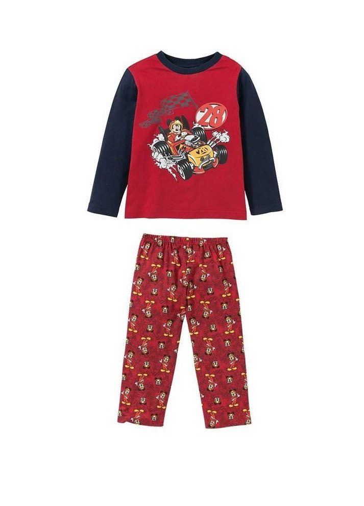 Красная всесезон пижама для мальчика лонгслив + брюки Disney