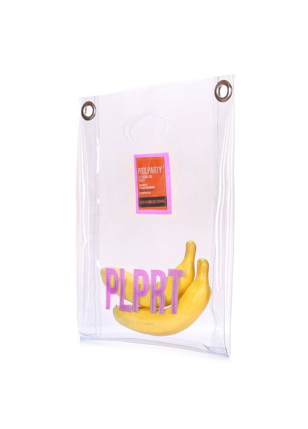Прозрачная сумка-пакет Сlear pink PoolParty (262976142)