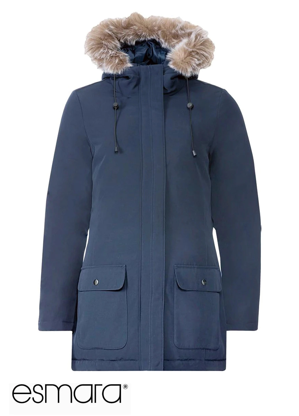 Темно-синя тепла жіноча куртка парка Esmara