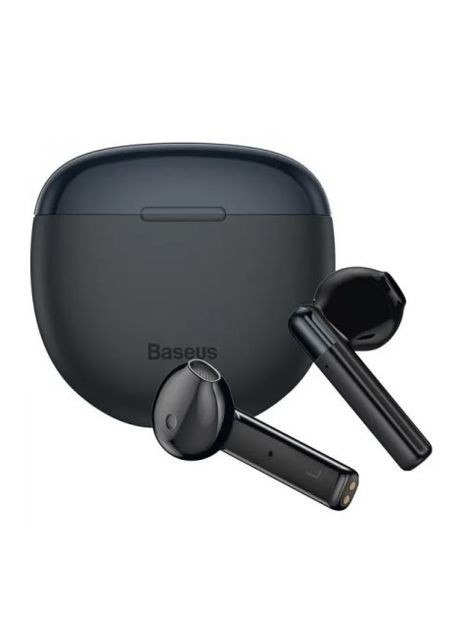 Беспроводная гарнитура (наушники, Bluetooth 5.0, внутриканальные, вкладыши, сенсорные, стильные) - черный Baseus ngw2 (270015315)