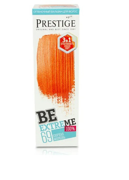 Відтінковий бальзам для волосся Be Extreme Пустотлива морква 100 мл Vip's Prestige (258512403)