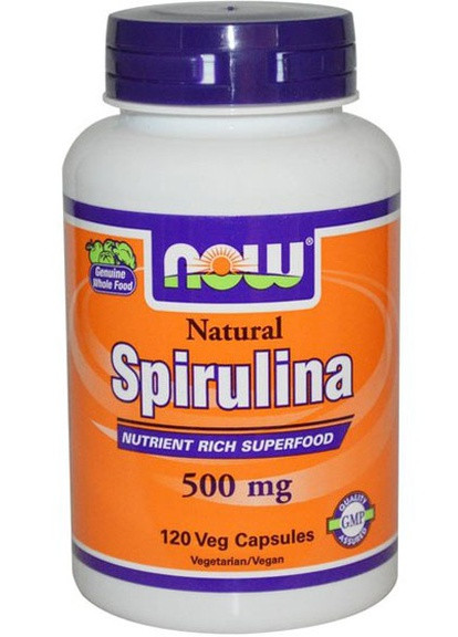 Spirulina 500 mg 120 Veg Caps Now Foods (256721646)
