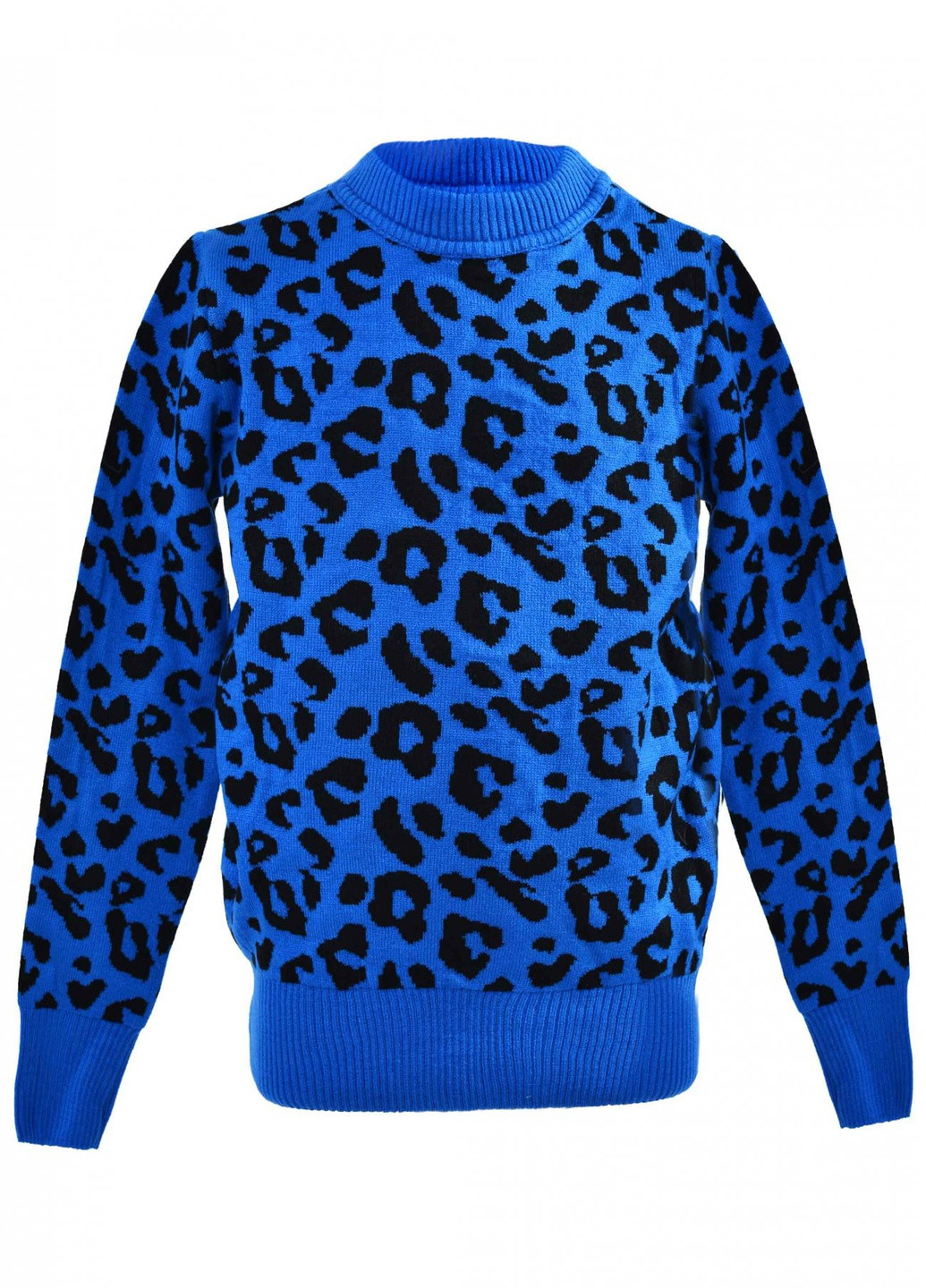 Синий светри светр леопард (леопард)17187-709 Lemanta