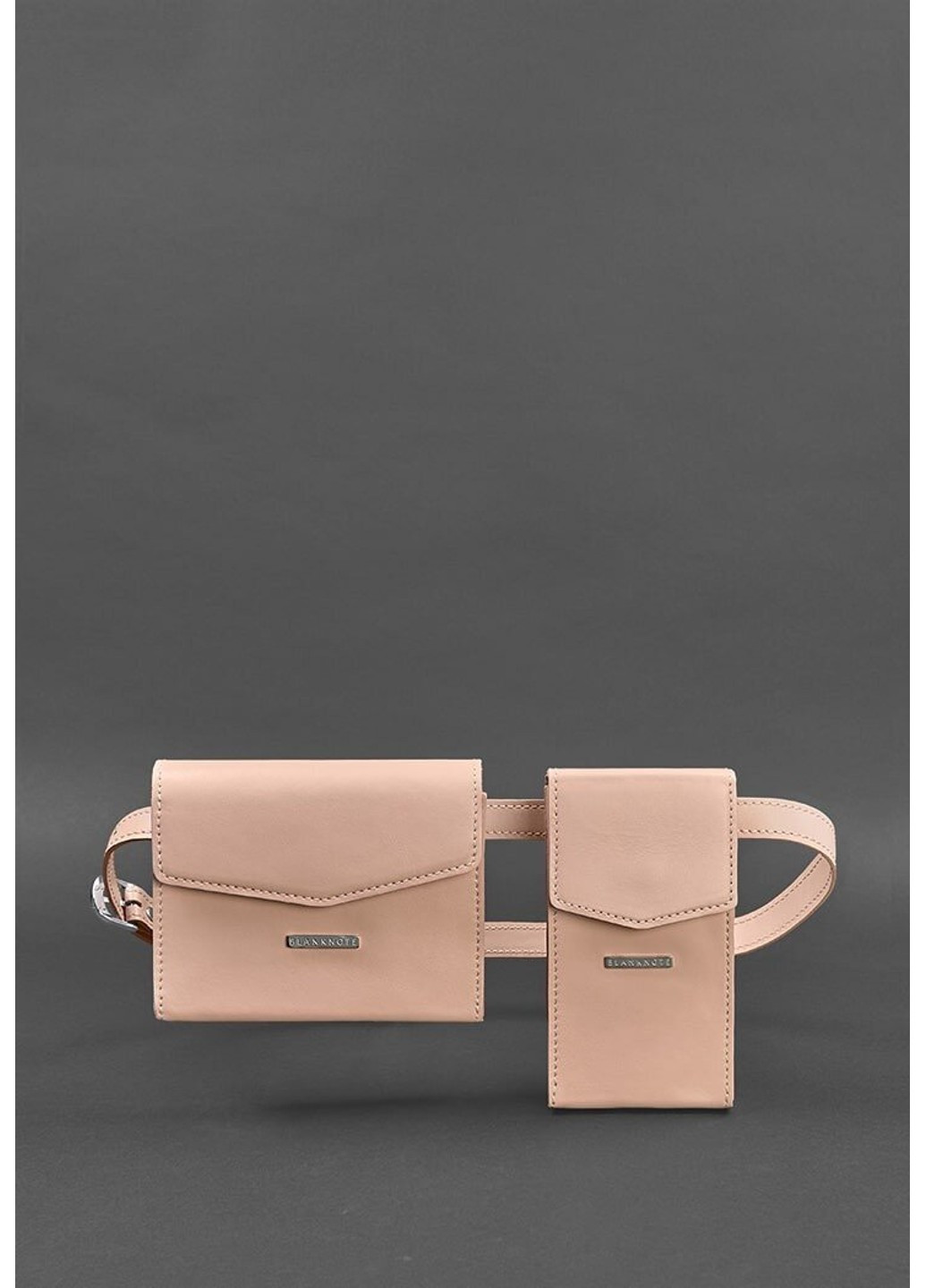 Набір жіночих шкіряних сумок Mini поясна / кроссбоді рожеві - BN-BAG-38-PINK BlankNote (263519151)