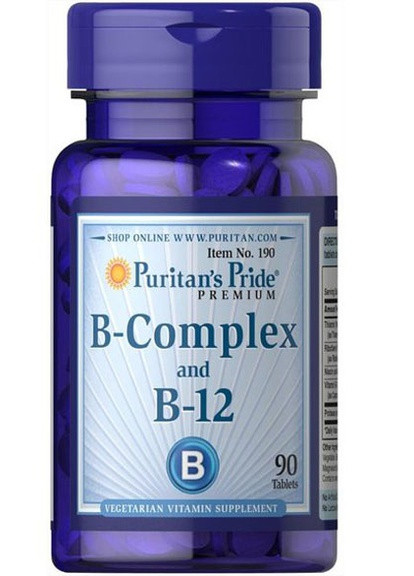 Puritan's Pride Vitamin B-Complex And Vitamin B-12 90 Tabs Puritans Pride (256721126)