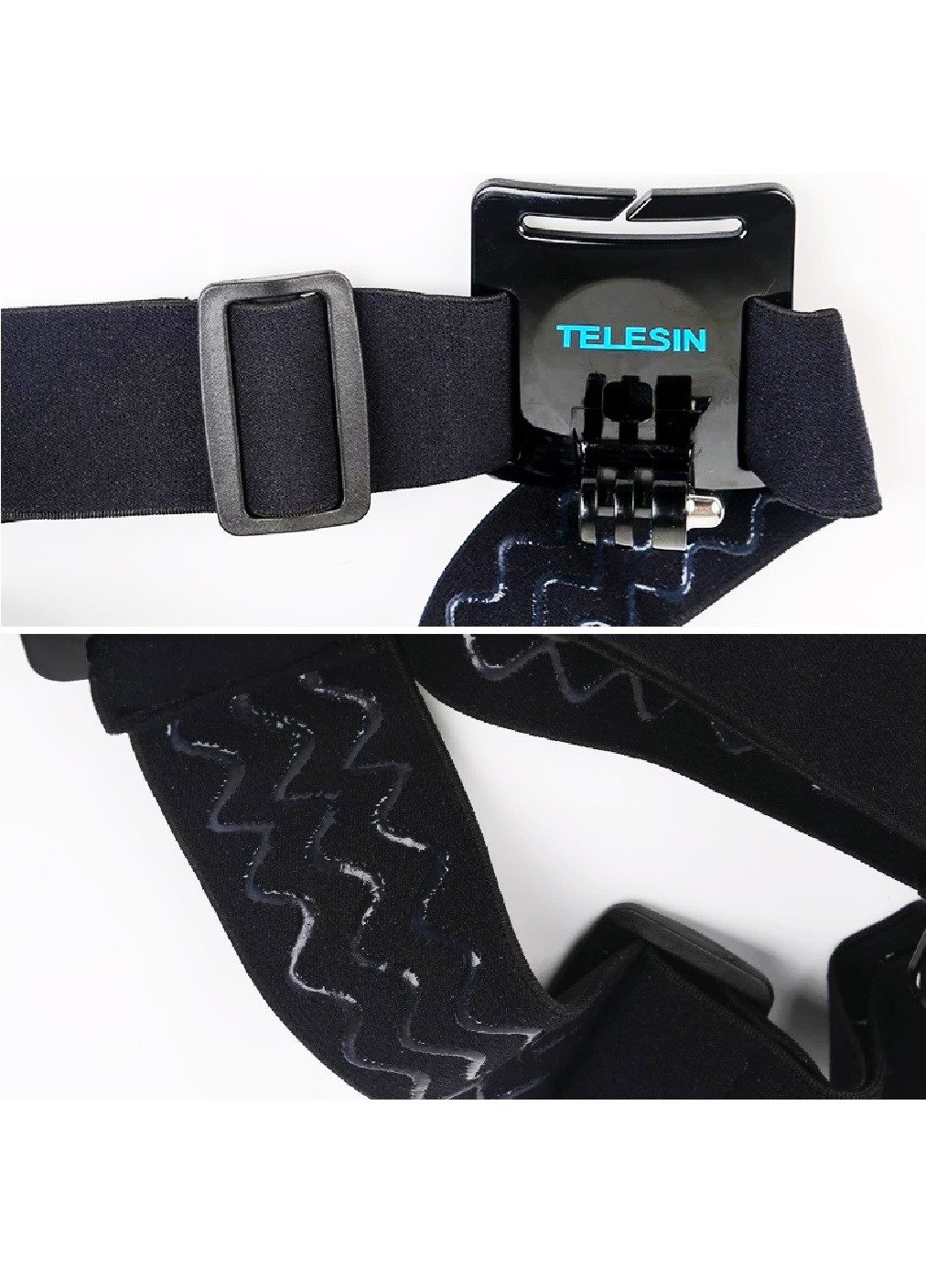 Крепление держатель фиксатор на голову Telesin для экшн камер регулируемый размер (474901-Prob) Unbranded (260165297)