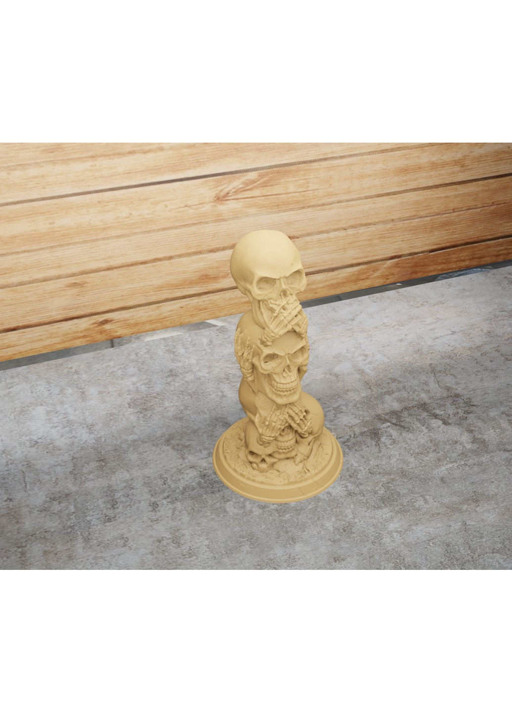 Статуетка череп "нічого не бачу, нічого не чую, нічого не скажу". ЗаСвіт (261555344)