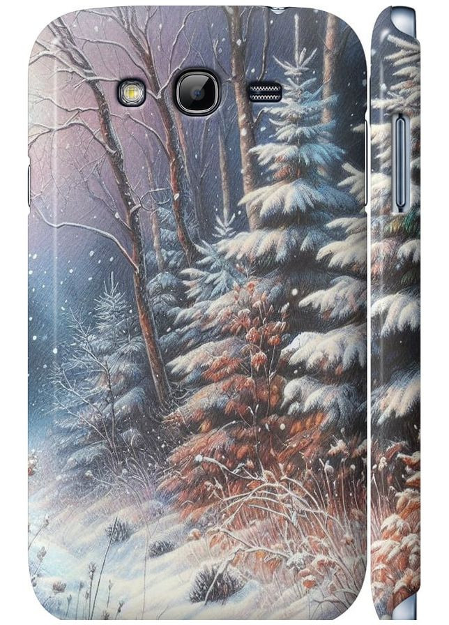 3D пластиковый матовый чехол 'Зимний пейзаж' для Endorphone Samsung Galaxy Grand I9082 (275467692)