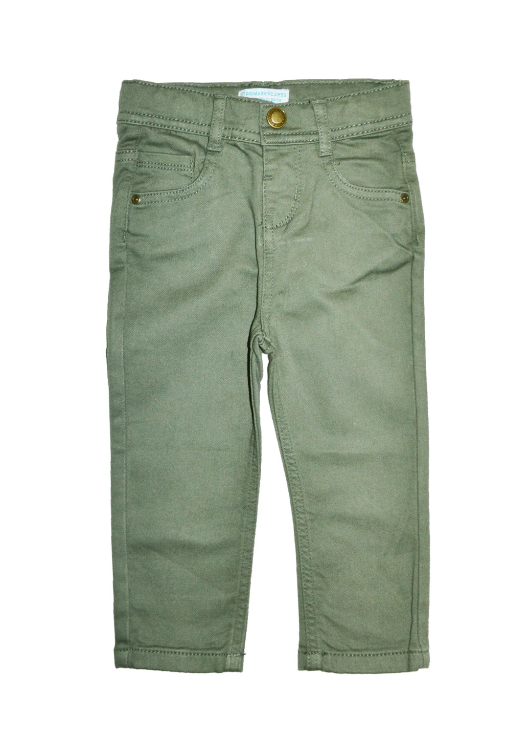 Хаки демисезонные прямые джинсы Primark