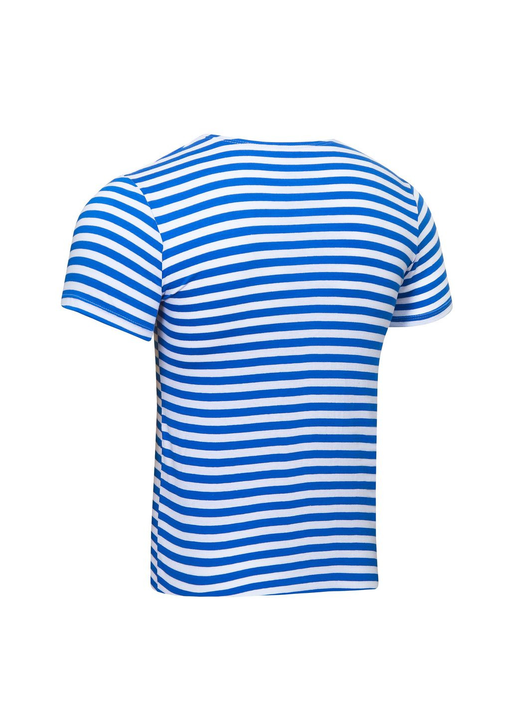 Голубая тельняшка-футболка вязаная вдв (голубая полоса, вдв, десантная) с коротким рукавом УТОГ