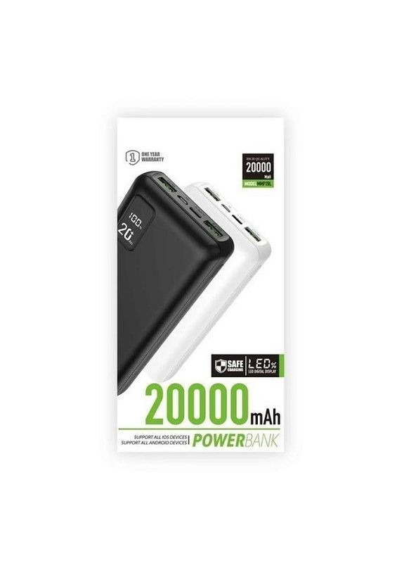 Зарядное устройство повербанк Power Bank Maxmate MMP-20L 20000 mAh Черный No Brand (273395222)