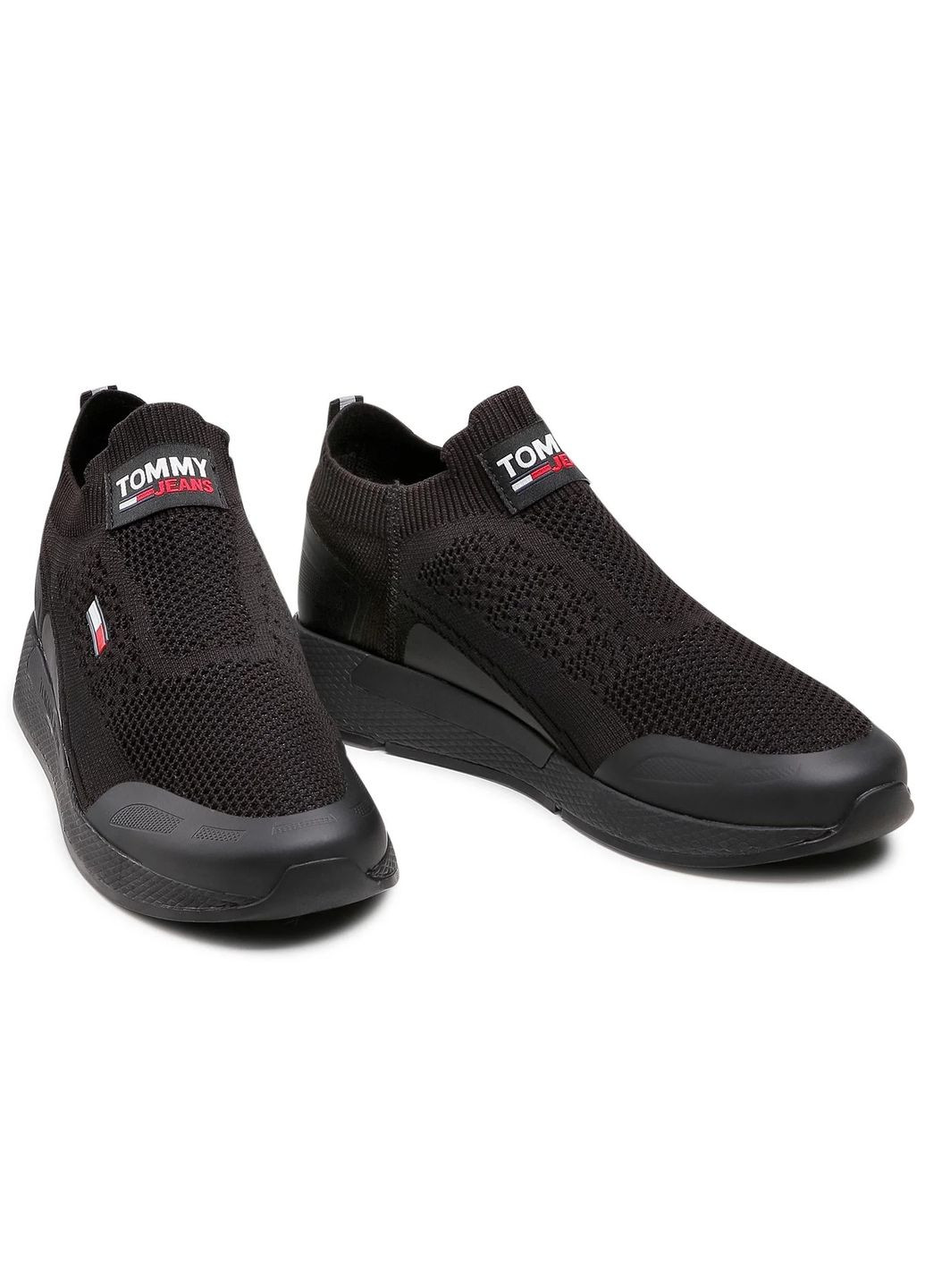 Черные кроссовки Tommy Hilfiger Flexi Sock Runner
