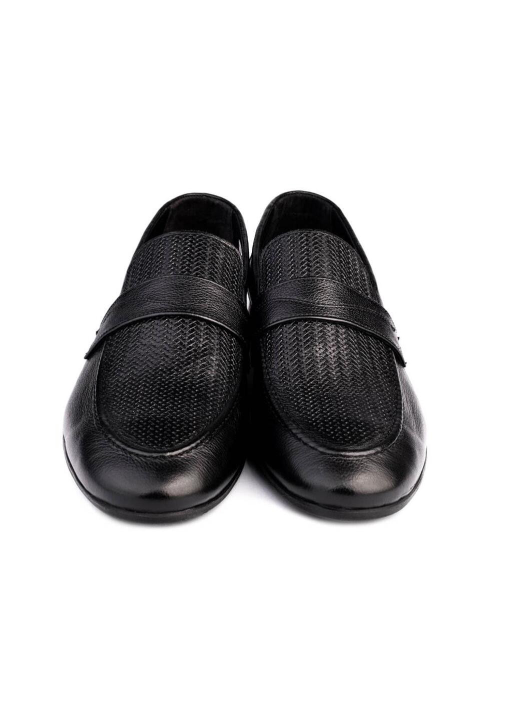 Черные классические туфли мужские бренда 9401219_(16) Mida без шнурков