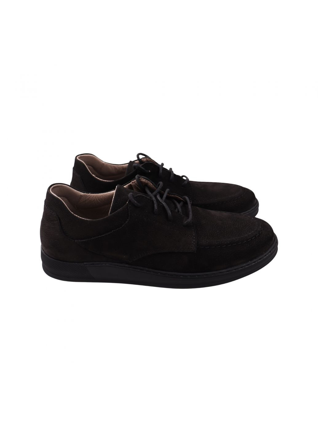 Черные туфли мужские черные натуральный нубук Vadrus