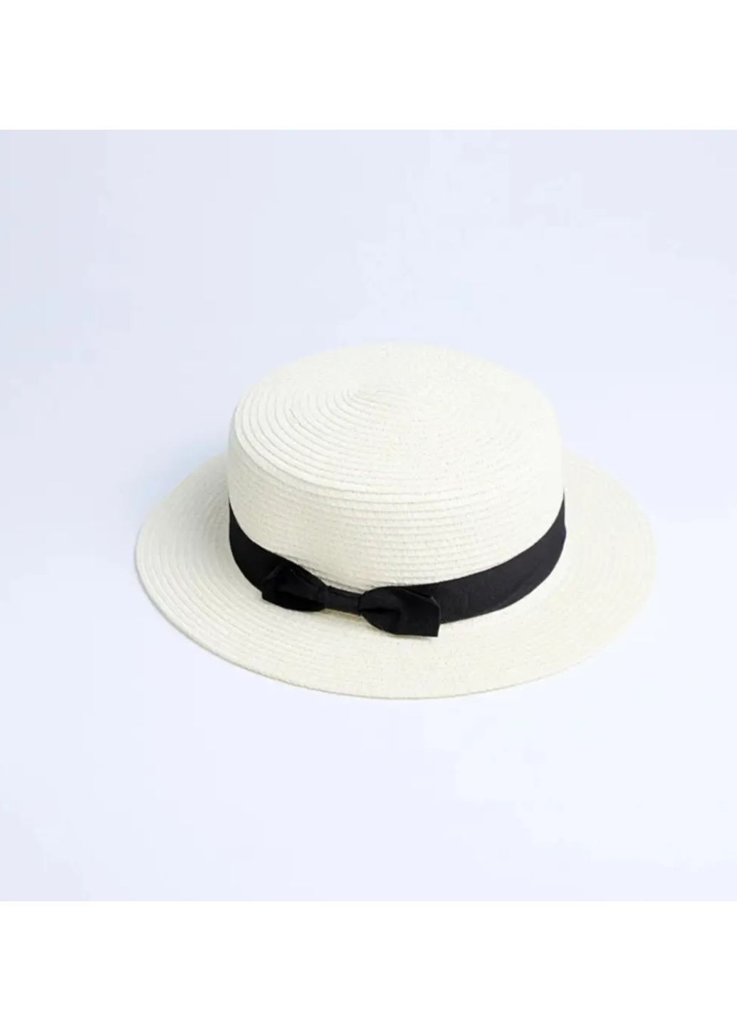 Доросла солом'яний капелюшок Білий No Brand (260134810)