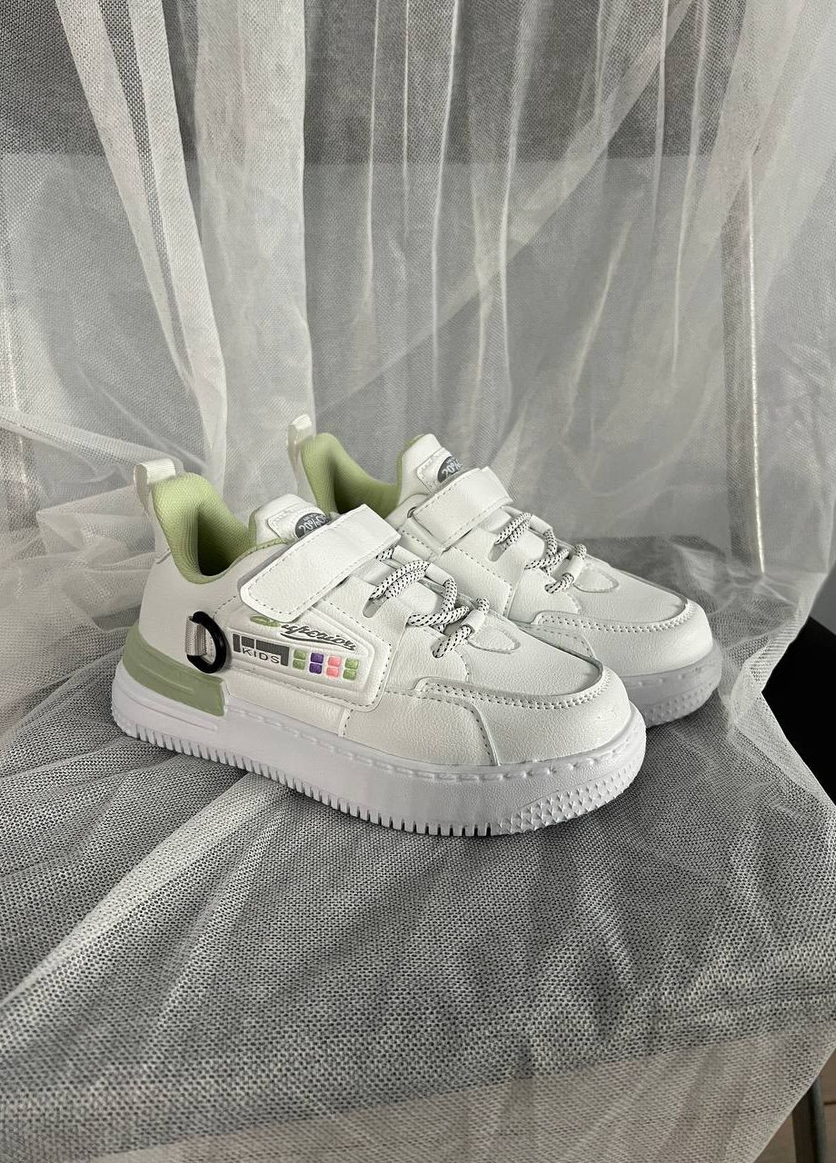 Белые демисезонные кроссовки детские No Brand
