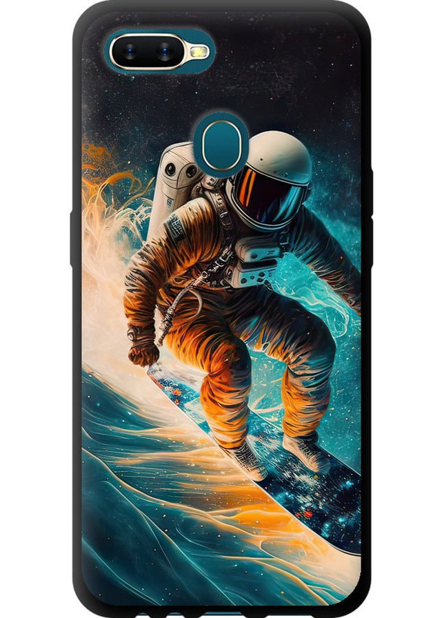 TPU черный чехол 'Сноубордист' для Endorphone Oppo A5S (258085600)
