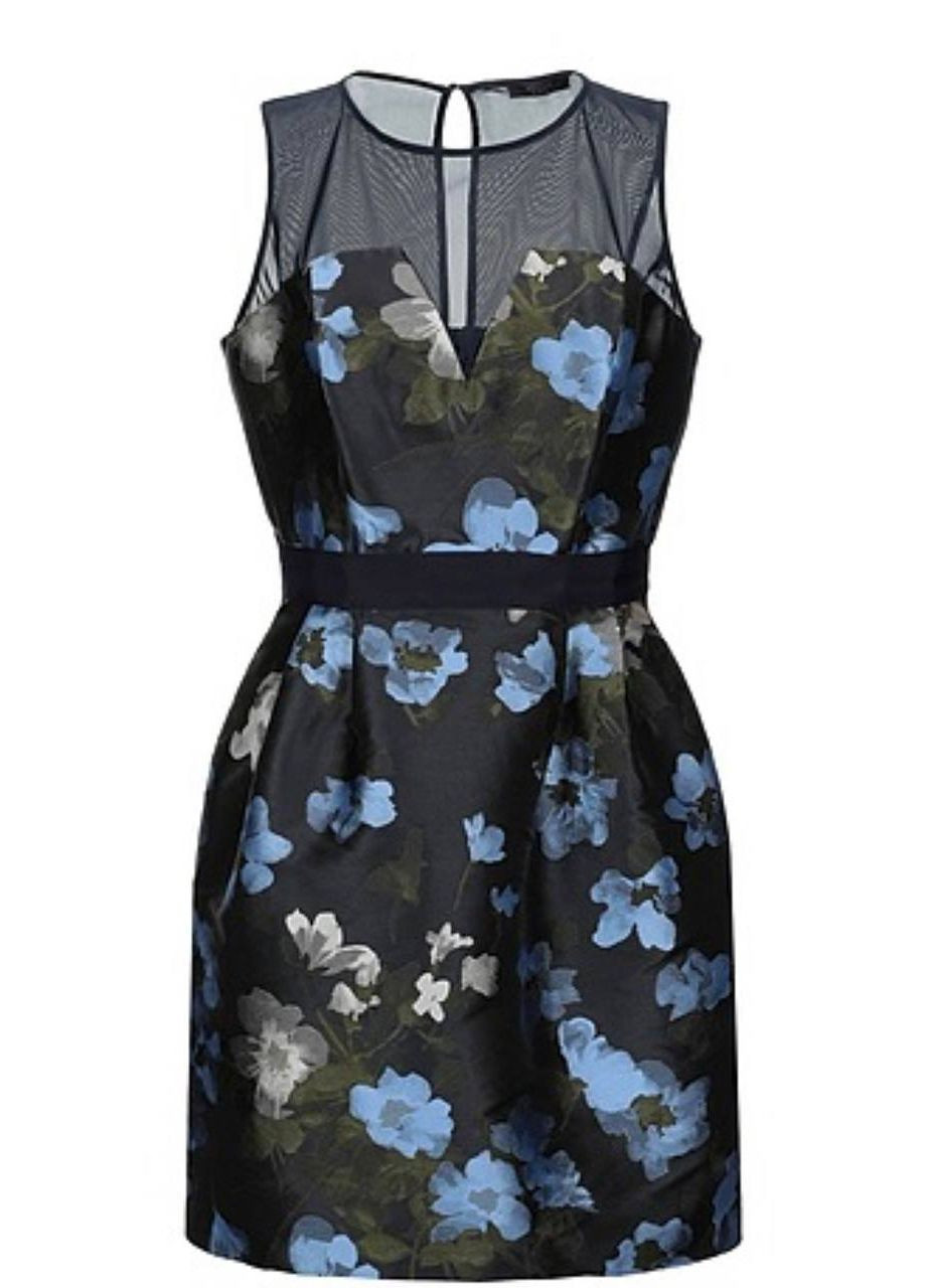 Темно-синее кэжуал сукня Kocca с цветочным принтом