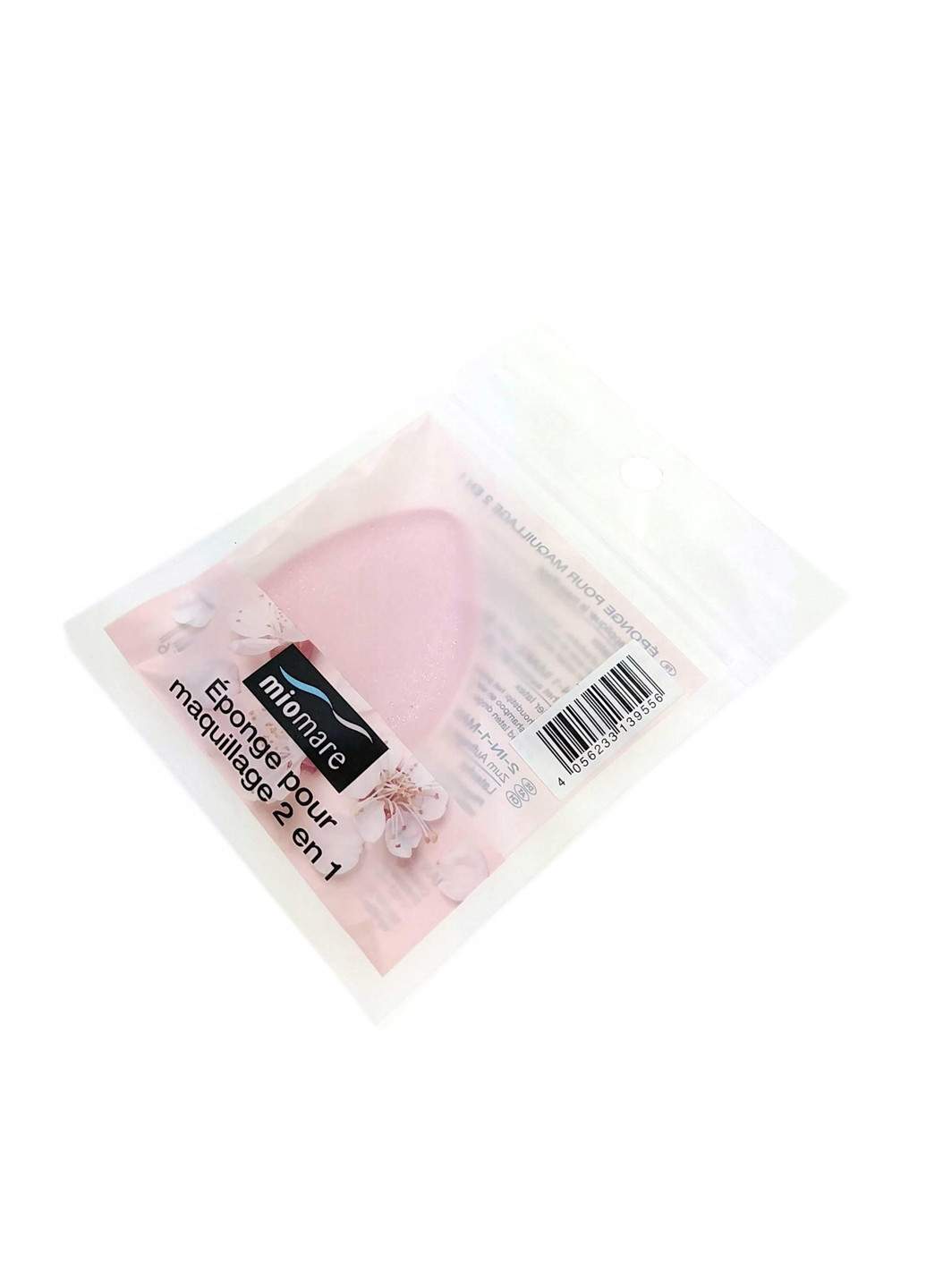 Силиконовый спонж для макияжа 2 в 1 розовый Miomare (257033691)