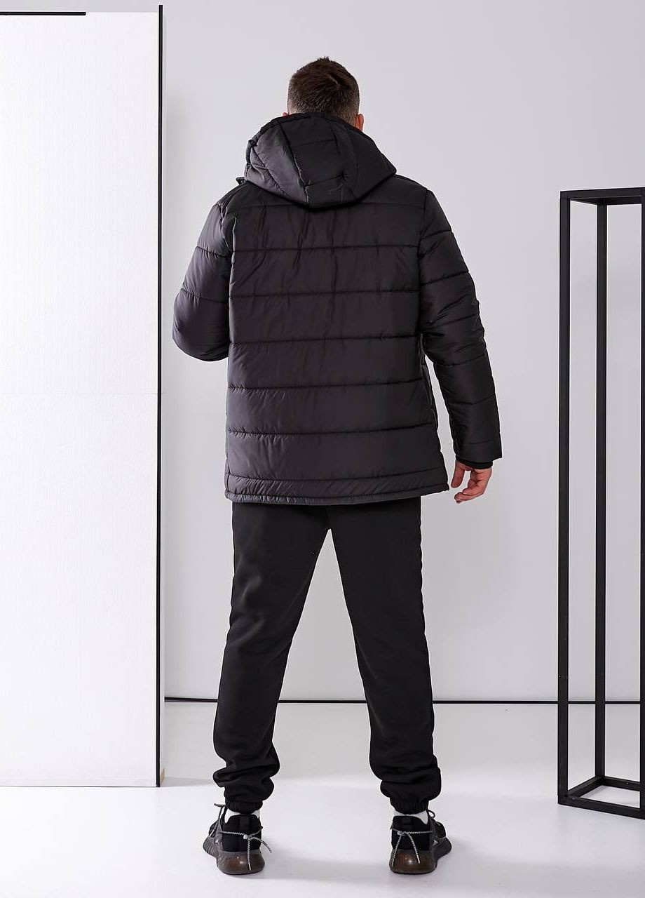 Мужской спортивный костюм тройка цвет черный р.2XL 448010 New Trend (274533559)