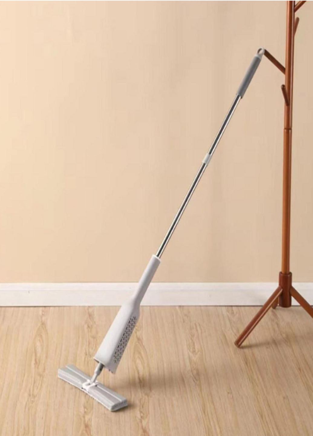 Швабра для миття підлоги та вікон Household mop з механізмом віджиму мікрофібра Good Idea (271679548)