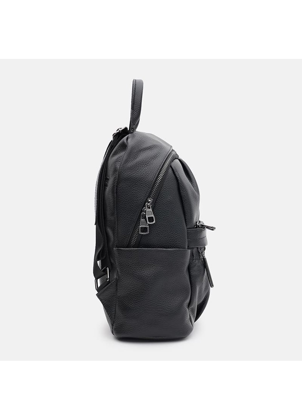 Шкіряний жіночий рюкзак K18166bl-black Ricco Grande (266144094)