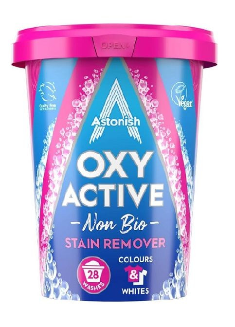 Кислородный порошковый пятновыводитель Oxy Active Non Bio Stain Remover 625 г Astonish (277972928)