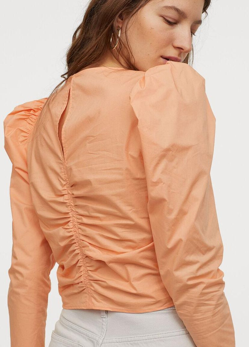 Персиковая блуза демисезон,персиковий, H&M