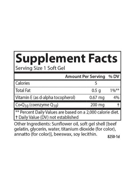 CoQ10 200 mg 30 Soft Gels Carlson Labs (258646299)