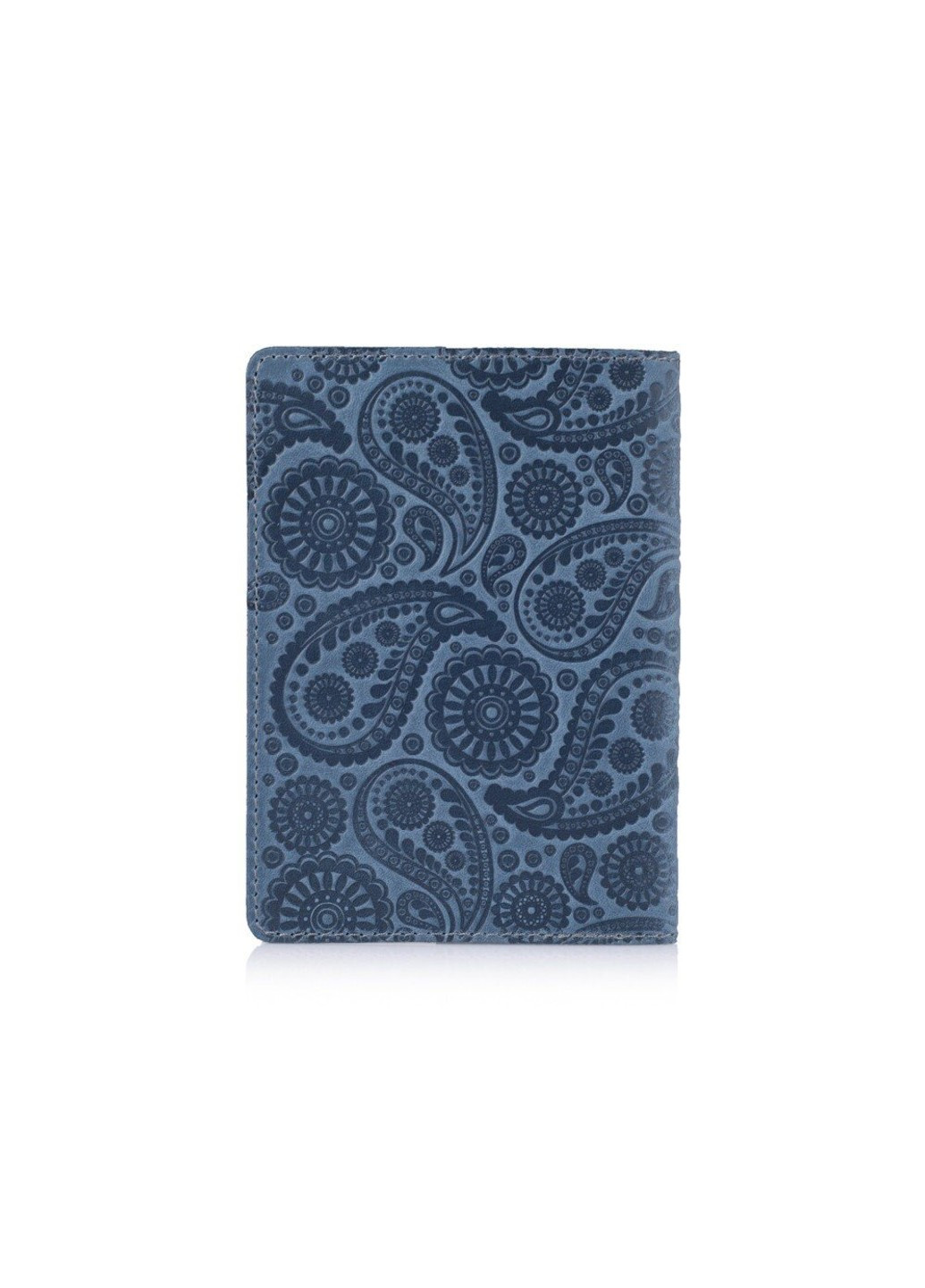 Шкіряна обкладинка на паспорт HiArt PC-01 Buta Art Блакитний Hi Art (268371583)