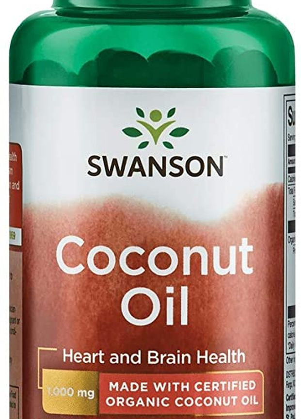 Кокосовое масло Coconut Oil 1000mg 60 soft Swanson (265229777)