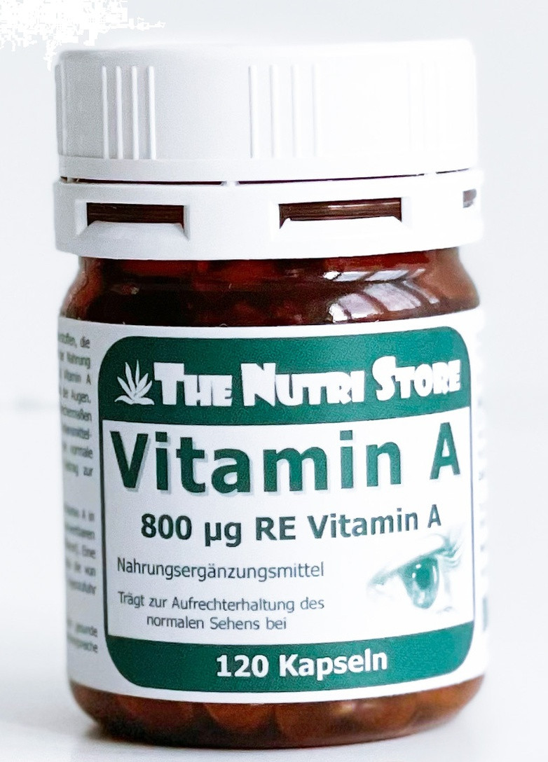 Vitamin A 800 mg 120 Caps ФР-00000225 The Nutri Store (256724782)