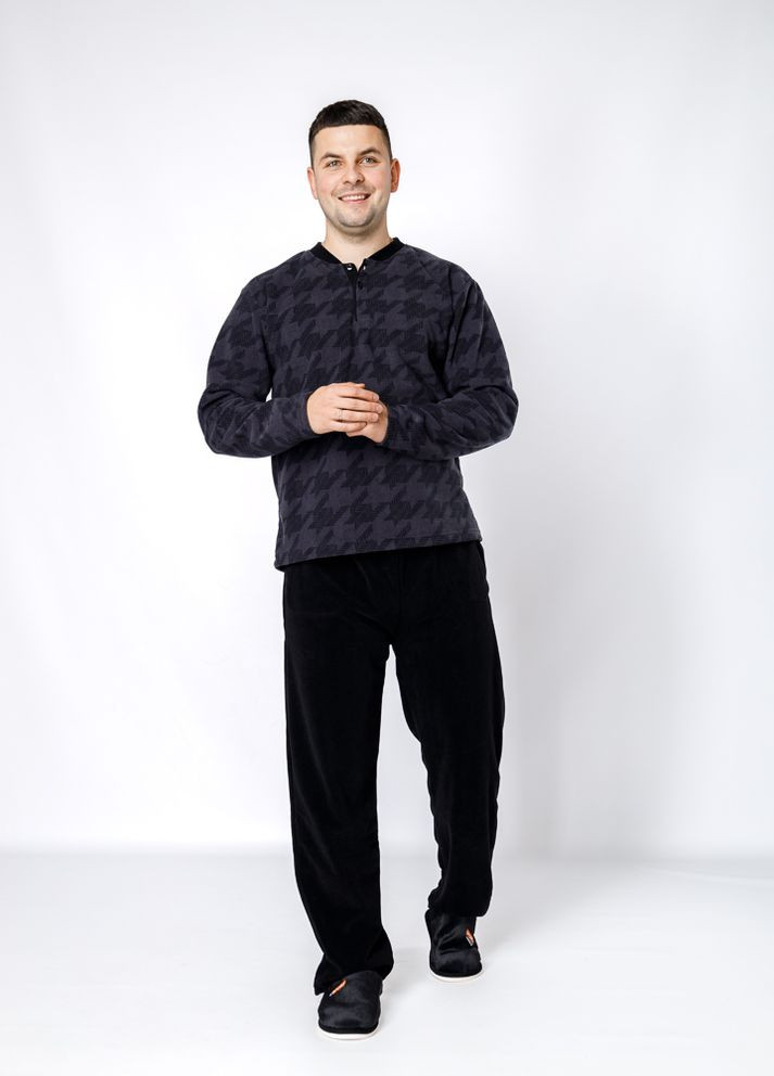 Чоловіча піжама колір темно-сірий ЦБ-00234916 LINDROS (269237018)