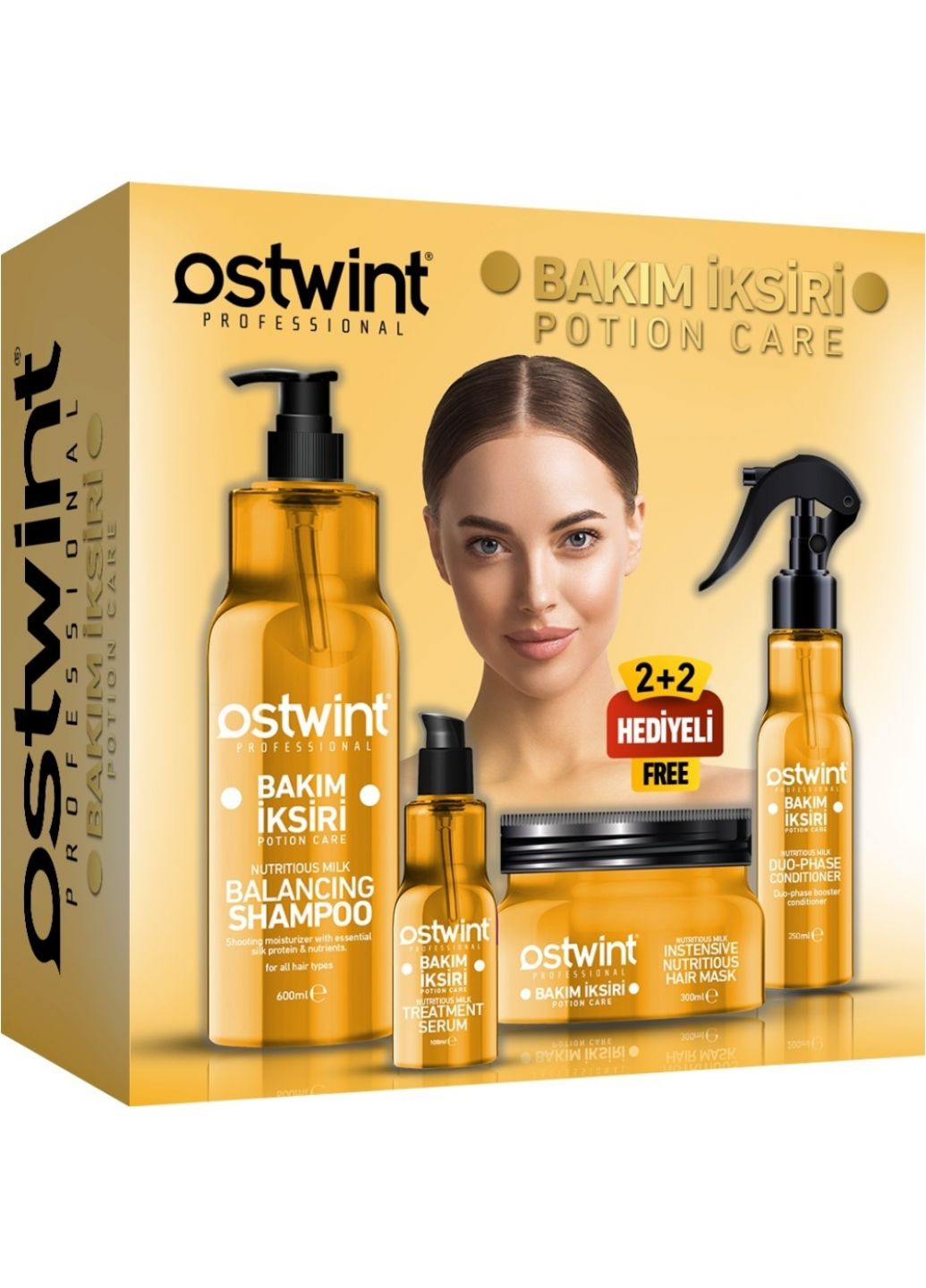 PROFESSIONAL Набір для догляду за волоссям MILK, 1250ml OSTWINT (276003057)