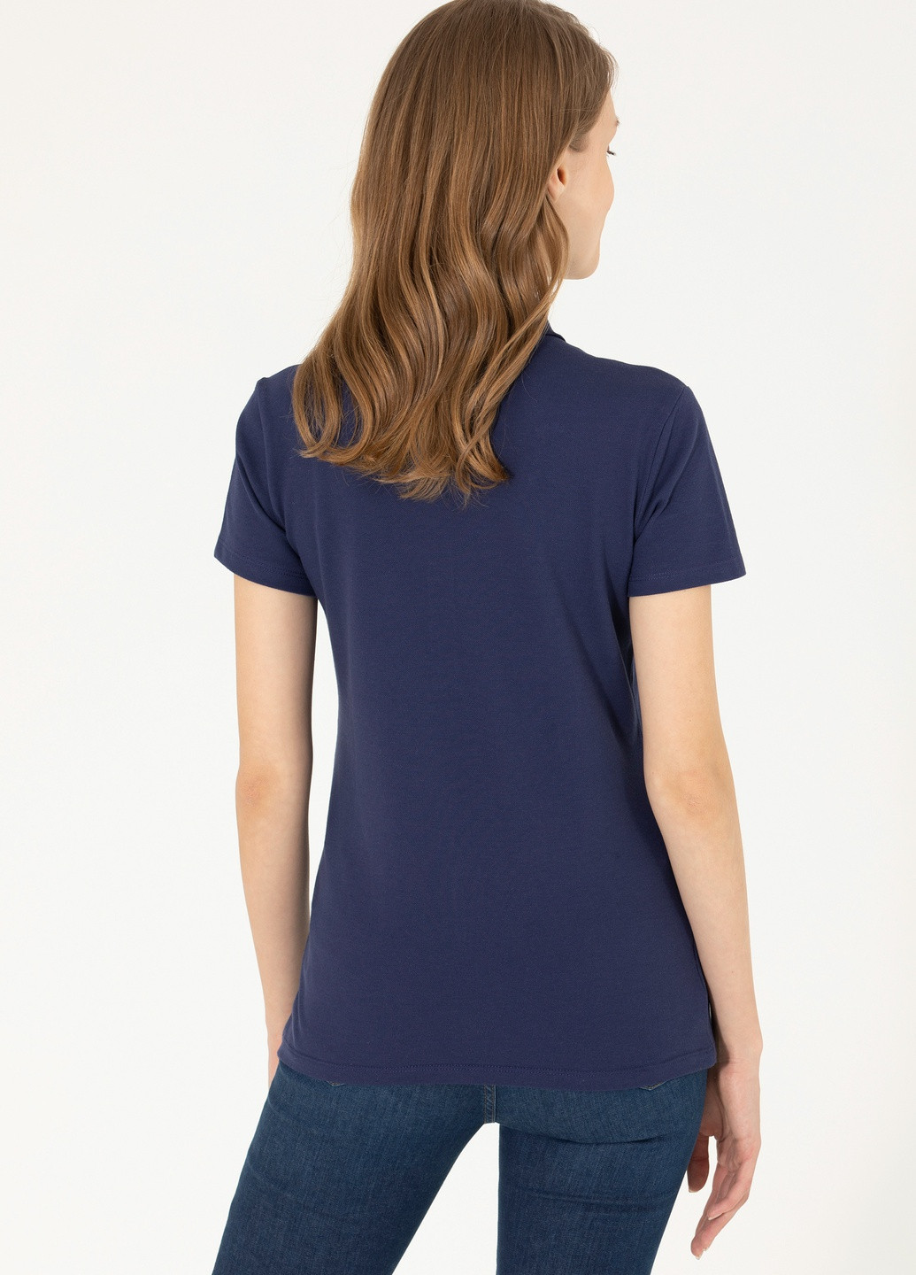 Темно-синяя женская футболка-футболка u.s.polo assn женская U.S. Polo Assn.