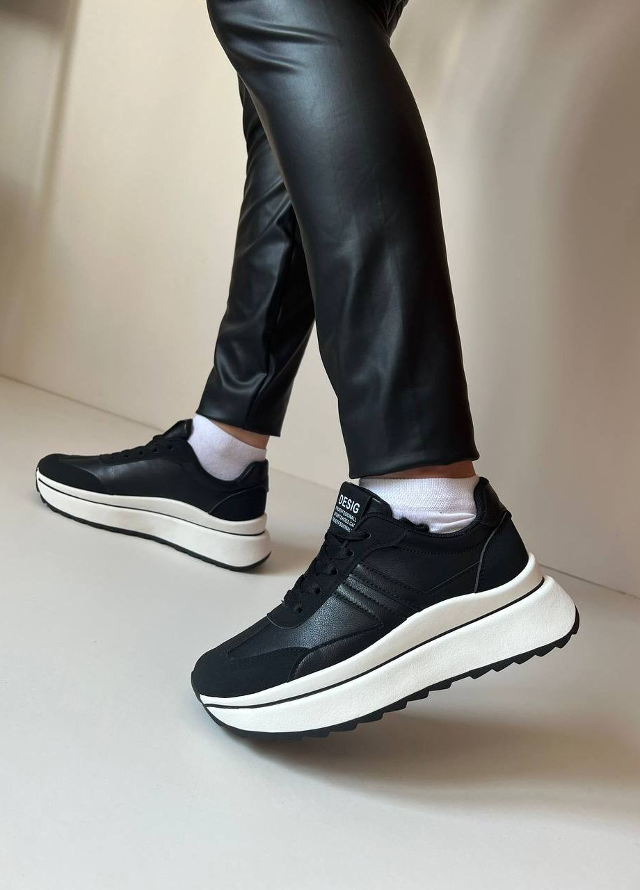 Черные демисезонные кроссовки женские No Brand